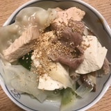 サッポロ一番塩ラーメンでさっぱり鍋